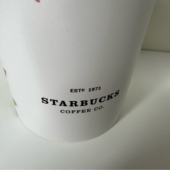 Starbucks White ceramic coffee tea canister - Picture 3 of 8
